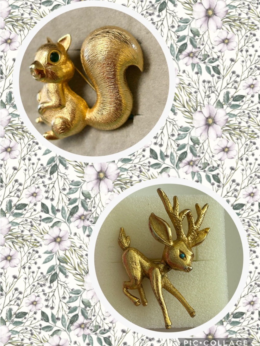 Lot of two brooches
